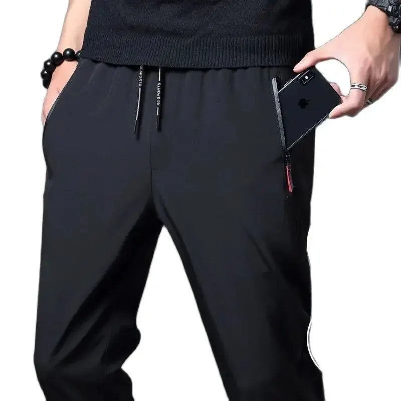 Men's Casual Pants Straight Slim Fit
