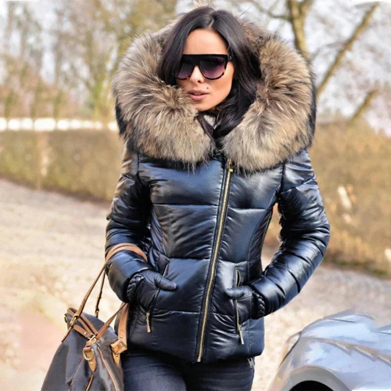 Women's Casual Slim Fit Parka Jacket