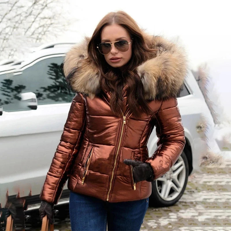 Women's Casual Slim Fit Parka Jacket