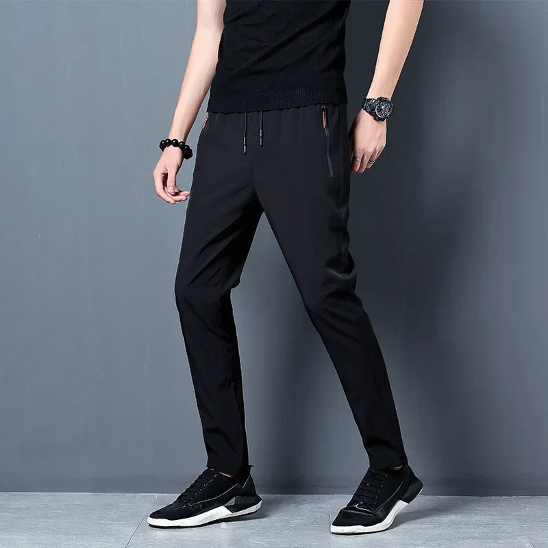 Men's Casual Pants Straight Slim Fit
