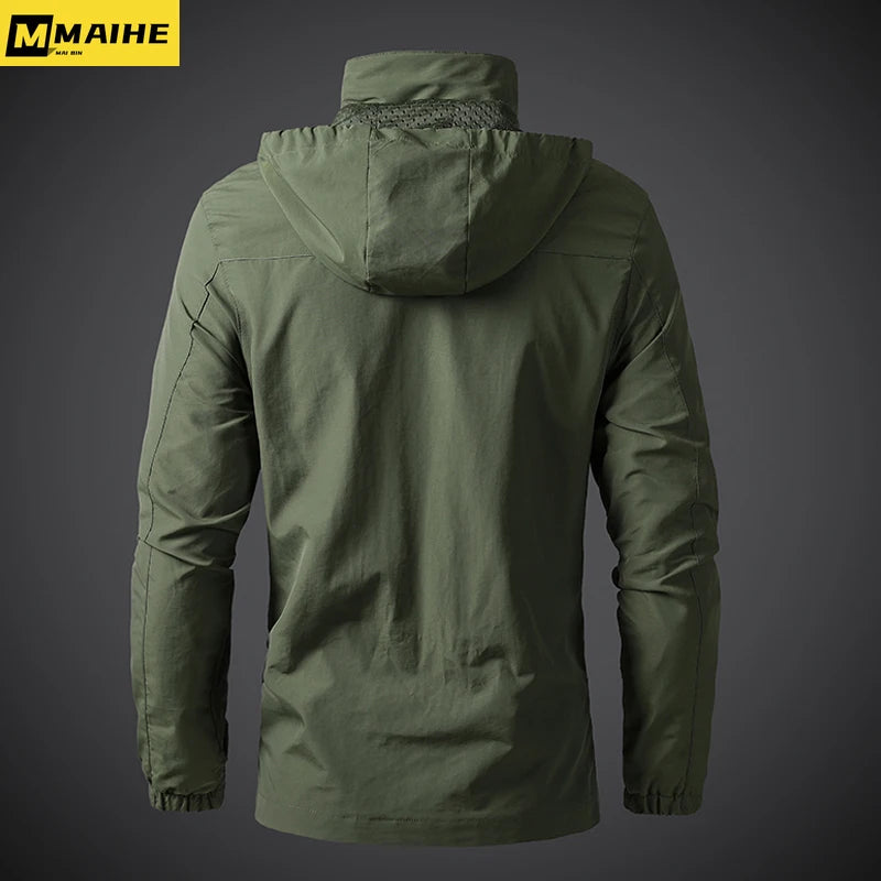 Men's Military Camouflage Windbreaker Jacket