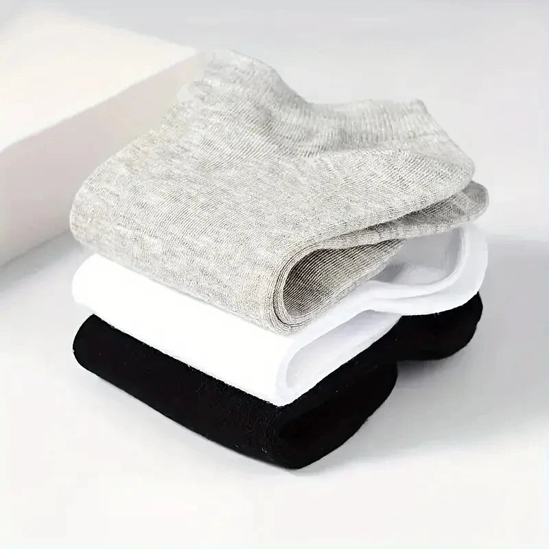 5/10-Pack Unisex Comfort-Fit Ankle Socks