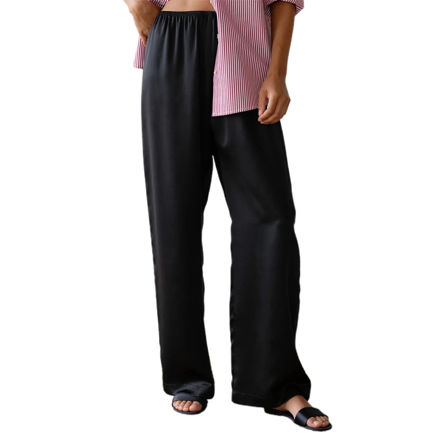 Women's Elegant Satin Dress Pants