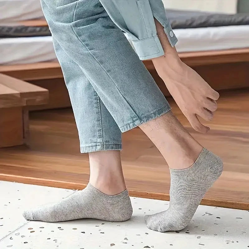 5/10-Pack Unisex Comfort-Fit Ankle Socks
