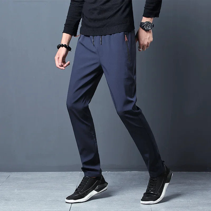 Men's Casual Pants Straight Slim Fit