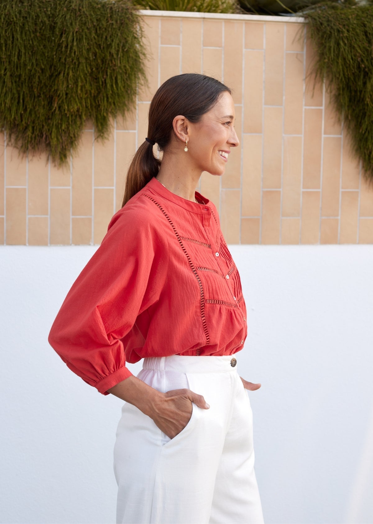 PALOMA SHIRT - TOMATO