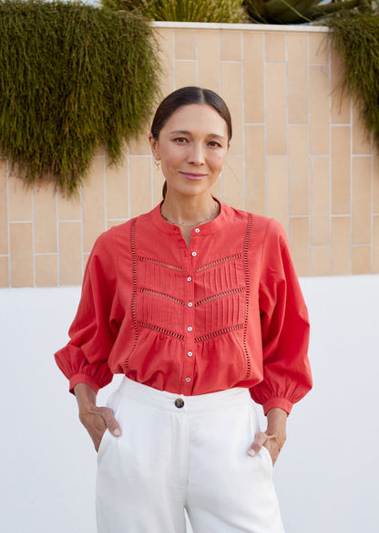PALOMA SHIRT - TOMATO