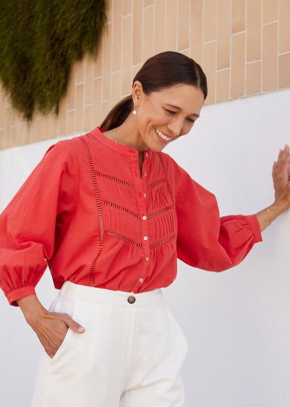 PALOMA SHIRT - TOMATO