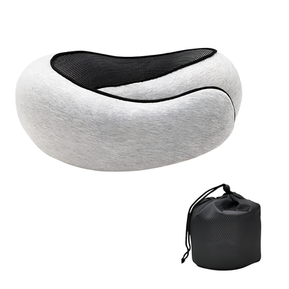 AuraPosture - Memory Foam Neck Pillow for Sleep & Travel
