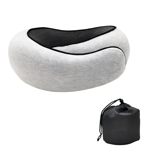 AuraPosture - Memory Foam Neck Pillow for Sleep & Travel