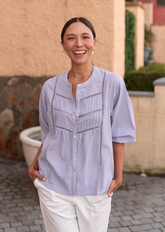 PALOMA SHIRT - CORNFLOWER