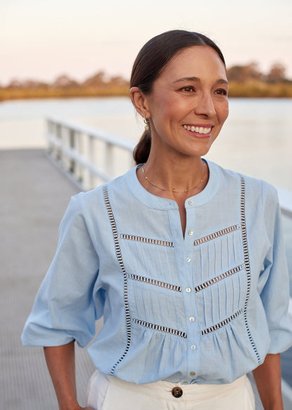 PALOMA SHIRT - SKY BLUE