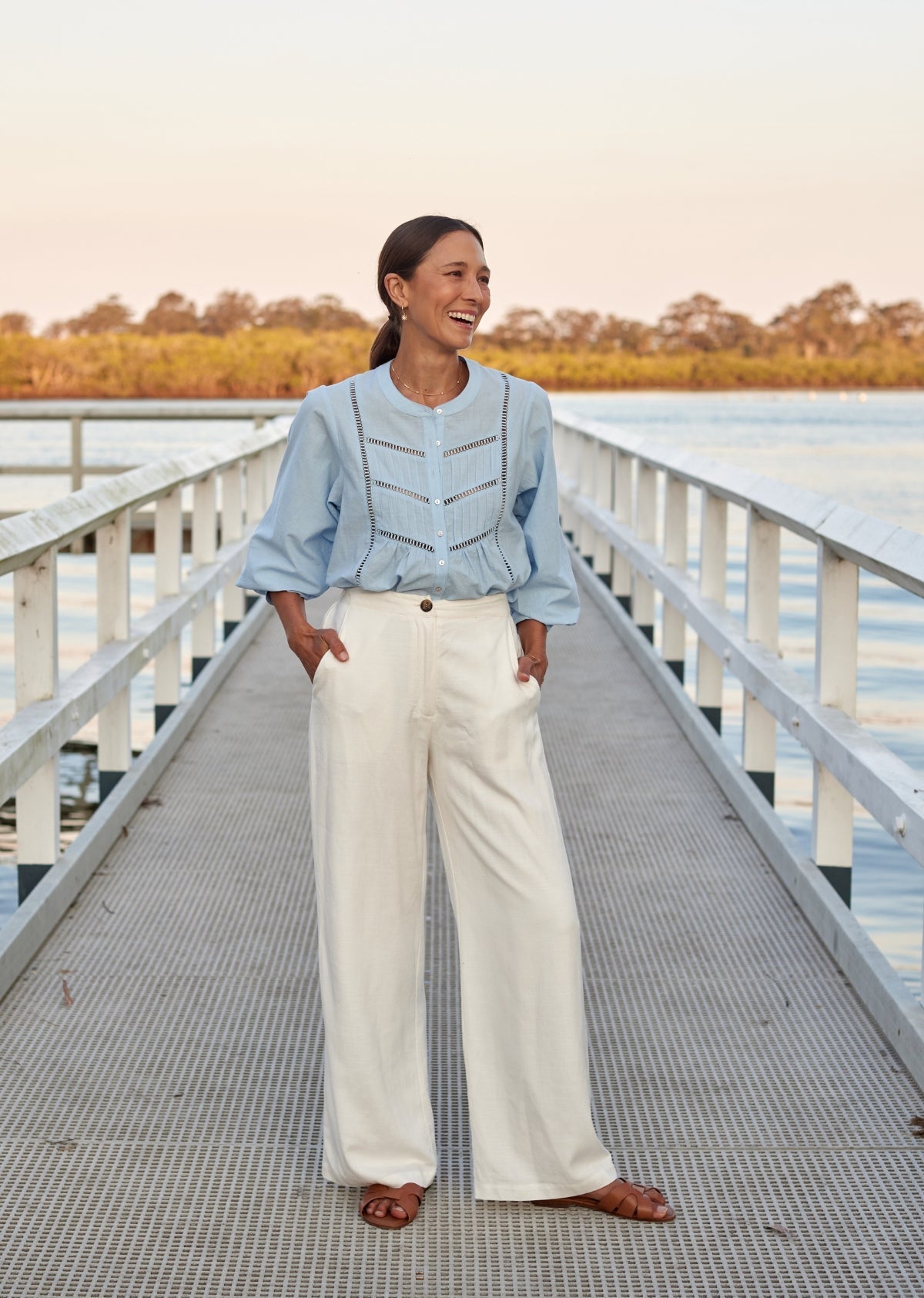 PALOMA SHIRT - SKY BLUE