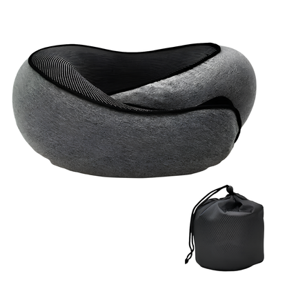 AuraPosture - Memory Foam Neck Pillow for Sleep & Travel