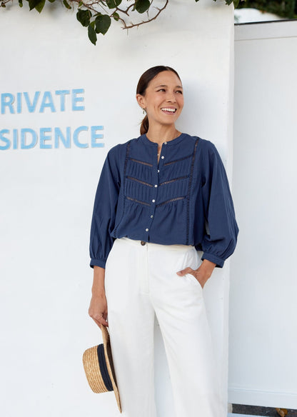 PALOMA SHIRT - FRENCH NAVY