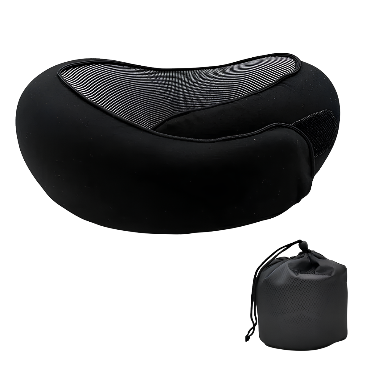 AuraPosture - Memory Foam Neck Pillow for Sleep & Travel