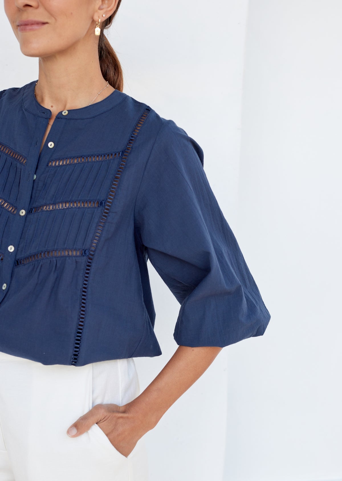PALOMA SHIRT - FRENCH NAVY