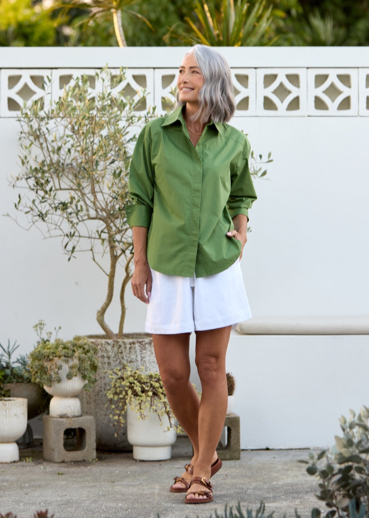 GIGI SHIRT - APPLE GREEN