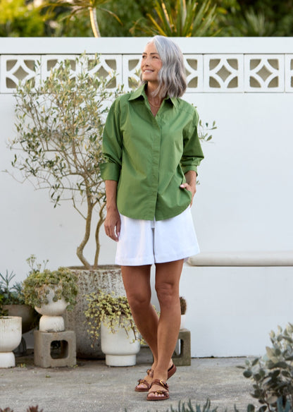 GIGI SHIRT - APPLE GREEN