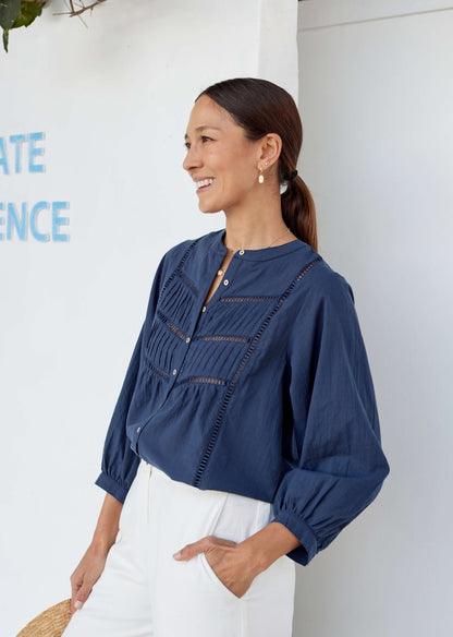 PALOMA SHIRT - FRENCH NAVY