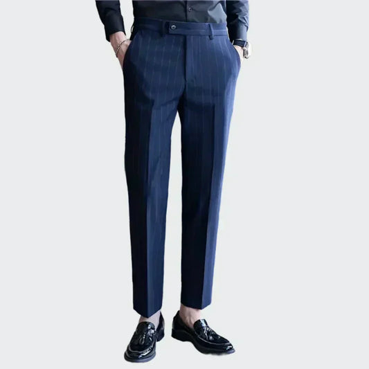 Pinstripe Suit Trousers for Men