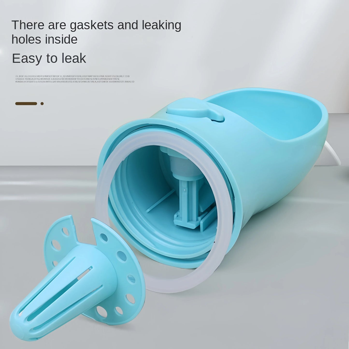 Portable Dog & Cat Water Bottle with Food Storage – Travel Pet Drinking Kettle