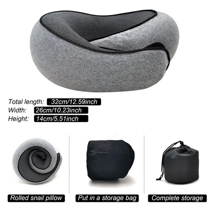 AuraPosture - Memory Foam Neck Pillow for Sleep & Travel