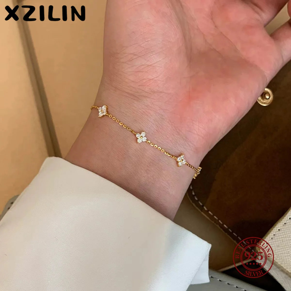 18K Flower Bracelet
