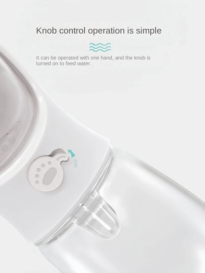 Portable Dog & Cat Water Bottle with Food Storage – Travel Pet Drinking Kettle