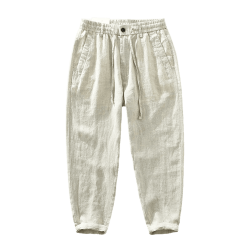 Men's Linen Trousers Elegio Verno