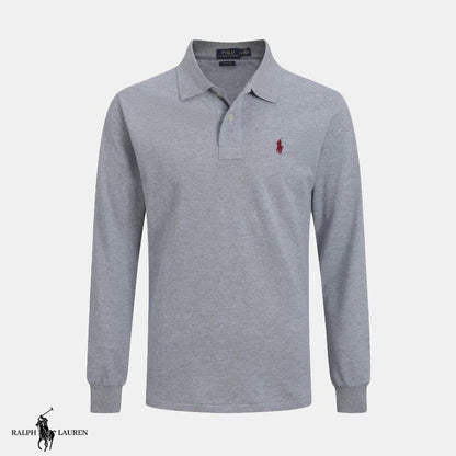 Long-sleeved polo shirt
