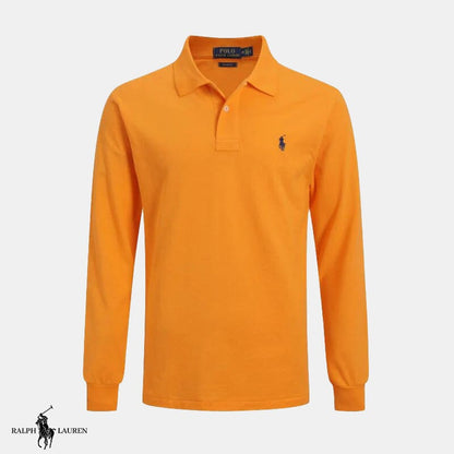 Long-sleeved polo shirt